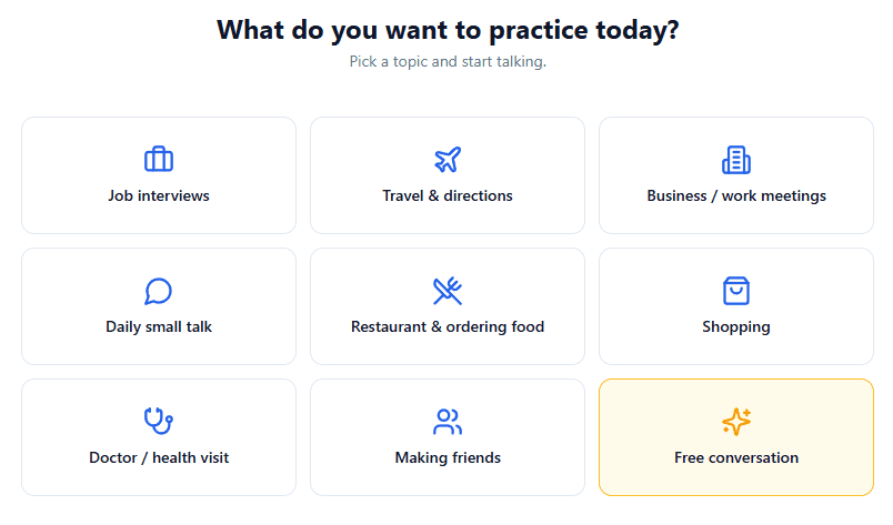 Pick a topic